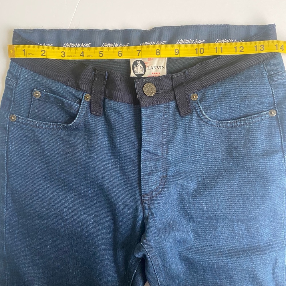 LANVIN Paris x Acne Denim Jeans SS09 Albert Elbaz Opening Ceremony Rare to Find✨ - Picture 12 of 16